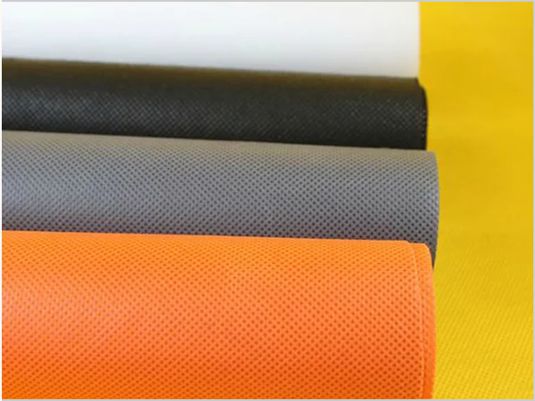 A close-up texture shot of common PP spunbond non-woven fabric