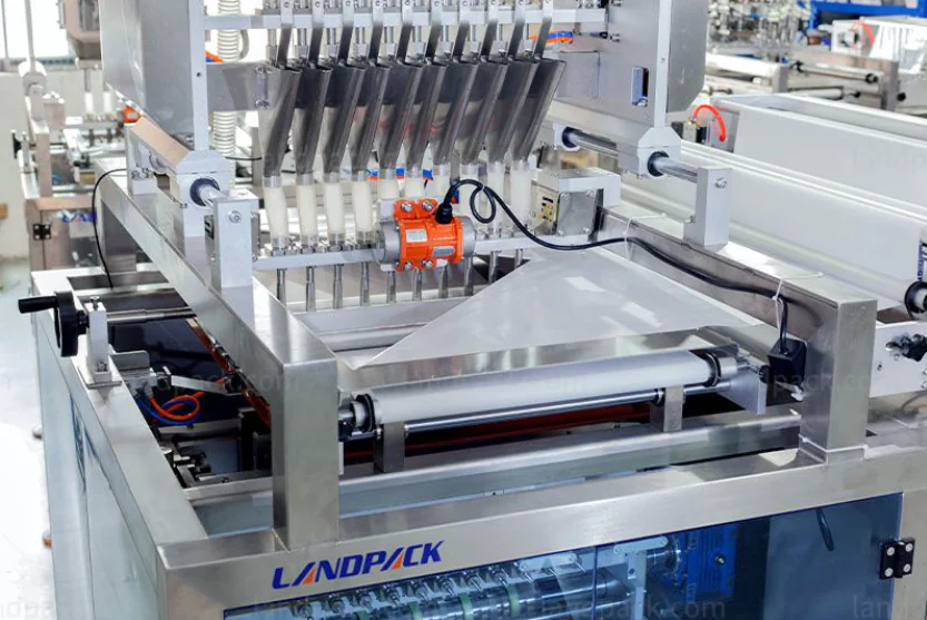 A close-up of a clean slitting blade cutting through non-woven fabric smoothly