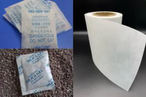 What non-woven fabric is used for silica gel packets?